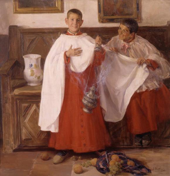 Monaguillos by Jose Benlliure Gil