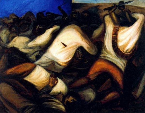 Combat,1927 by Jose Clemente Orozco Oil Painting Reproductions