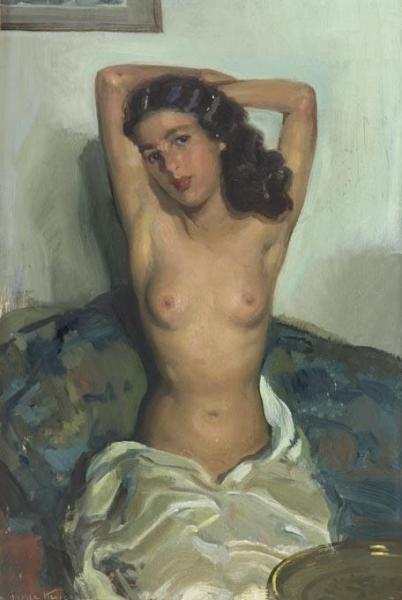 Female Nude by José Cruz Herrera