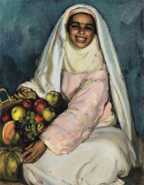 The Young Fruit Merchant by José Cruz Herrera