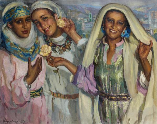 Three Ladies by José Cruz Herrera