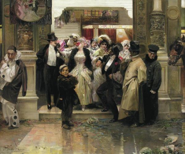 The End Of The Ball by Jose Garcia Y Ramos Oil Painting Reproductions