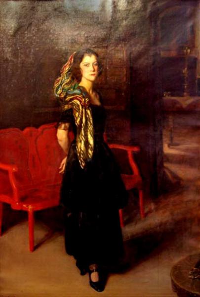 Carmen Bermejillo by Jose Maria Lopez Mezquita Oil Painting Reproductions