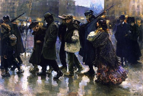 Cuerda De Presos by Jose Maria Lopez Mezquita Oil Painting Reproductions