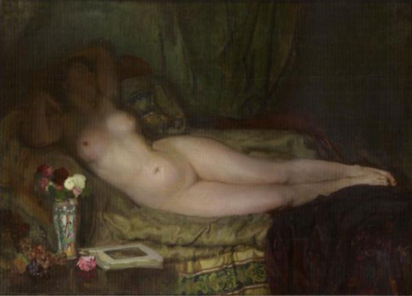 Desnudo De Mujer by Jose Maria Lopez Mezquita