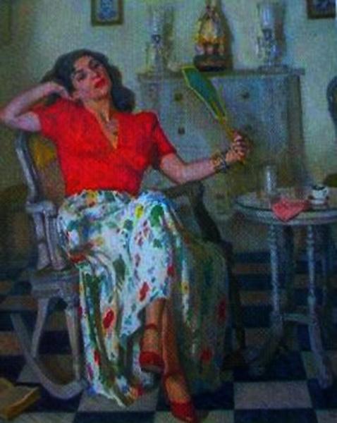 Mujer Sentada by Jose Maria Lopez Mezquita