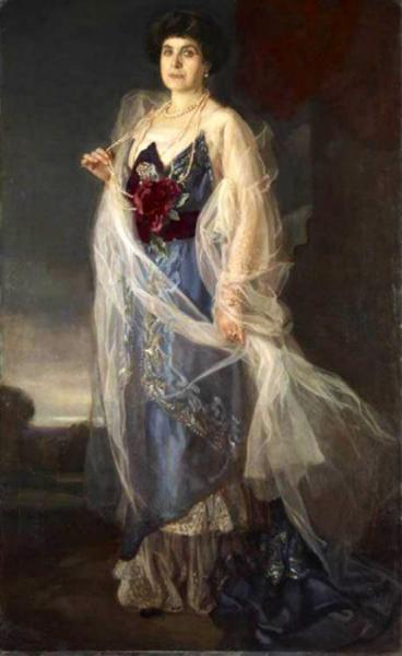 Portrait Of Woman by Jose Maria Lopez Mezquita