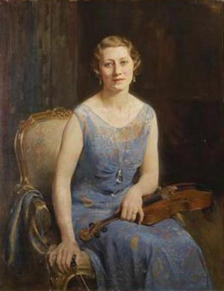 Portrait Of Woman by Jose Maria Lopez Mezquita