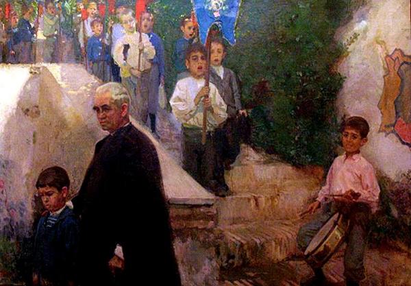 Procesion De Escolares by Jose Maria Lopez Mezquita