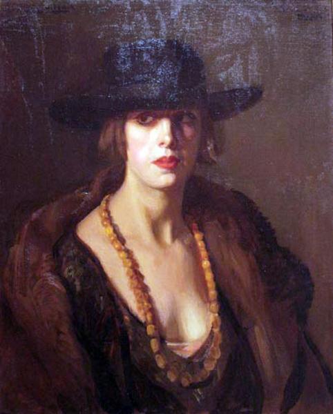 Retrato De Una Modelo by Jose Maria Lopez Mezquita