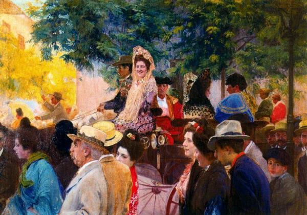 A Los Toros by Jose Mongrell Torrent