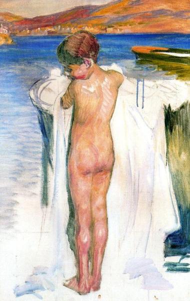 Bañista En Cadaqués by Jose Mongrell Torrent