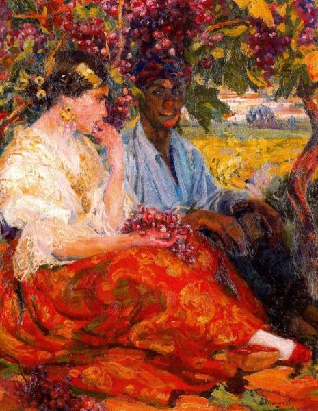 Comiendo Uva by Jose Mongrell Torrent