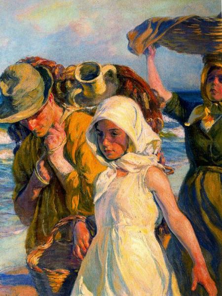 Familia De Pescadores by Jose Mongrell Torrent