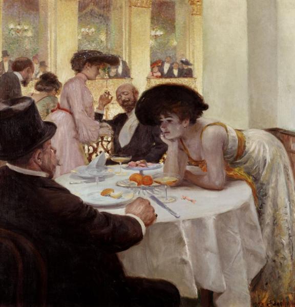 Loge Im Sofiensaal by Josef Engelhart