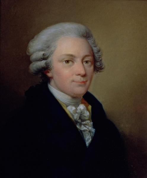 Portrait Of Wolfgang Amadeus Mozart by Josef Grassi