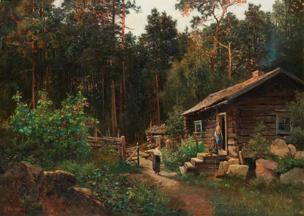 Cottage In The Forest by Josefina Holmlund