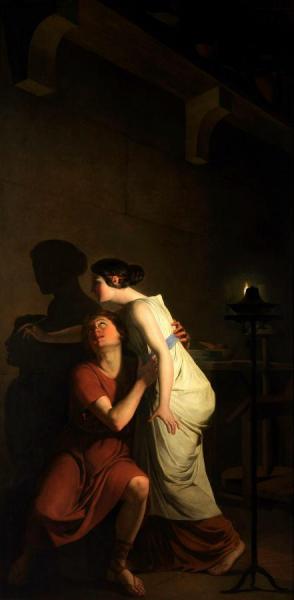 Dibutade Ou L'origine Du Dessin by Joseph-benoit Suvee Oil Painting Reproductions