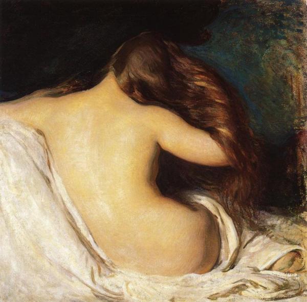 Woman Drying Her Hair by Joseph Decamp