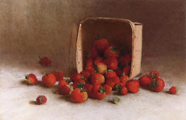 Strawberries by Joseph Decker Oil Painting Reproductions