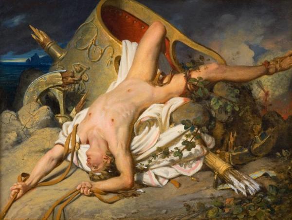 La Mort D'hippolyte,1828 by Joseph Desire Court