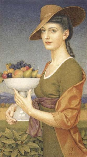A Dish Of Fruit by Joseph Edward Southall