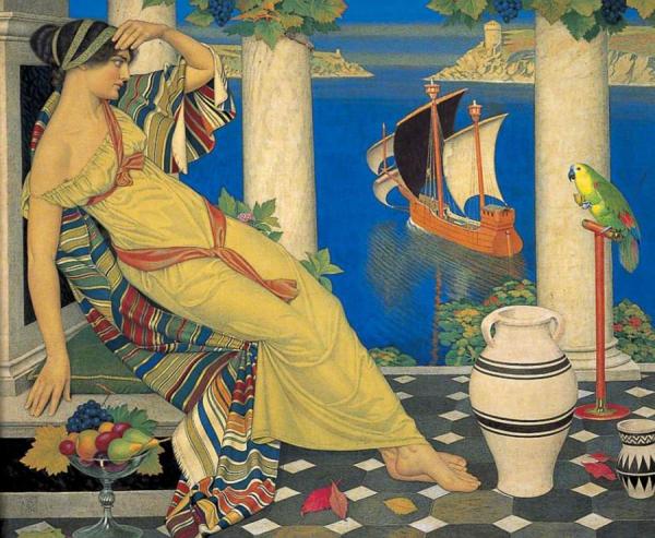 Ariadne On Naxos by Joseph Edward Southall