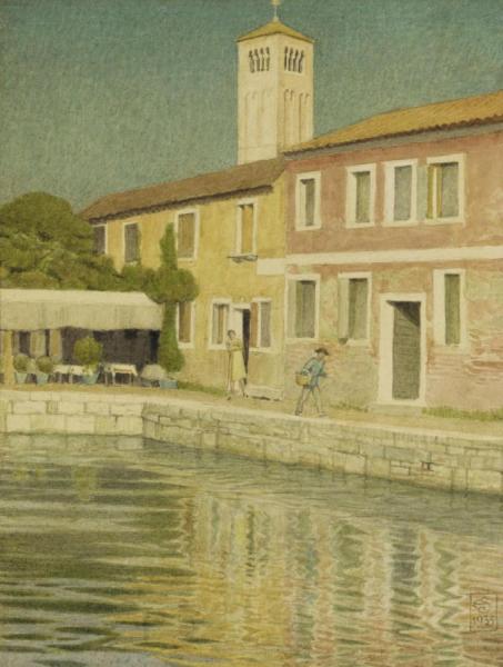 Canal At Torcello by Joseph Edward Southall