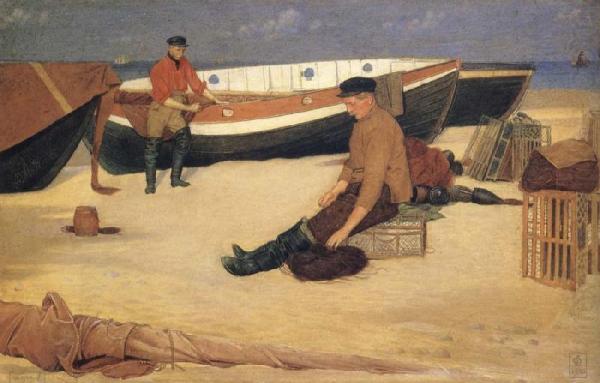 Cleaning The Lines by Joseph Edward Southall