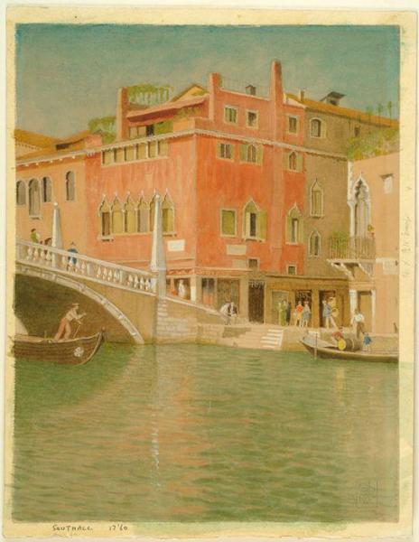Ponte Cannareggio, Venice, Italy by Joseph Edward Southall