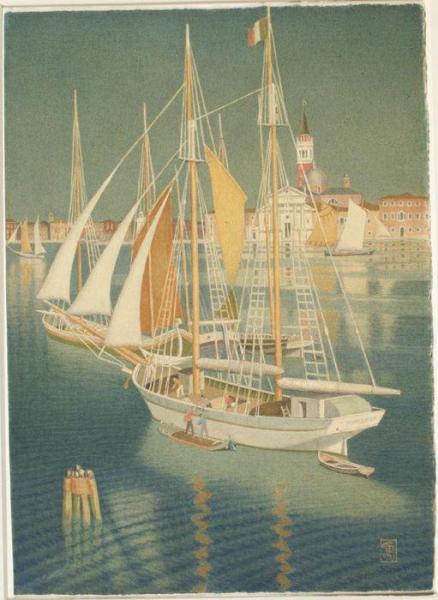 Ships From The Adriatic, Venice by Joseph Edward Southall