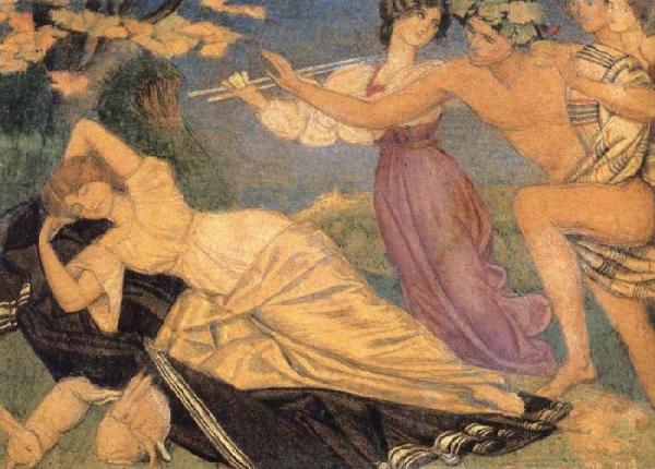Study For Bacchus And Ariadne by Joseph Edward Southall