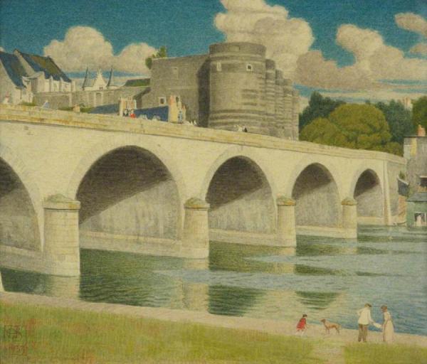 The Castle Of Angers, France by Joseph Edward Southall