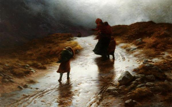 Cauld Blaws The Wind Frae East To West by Joseph Farquharson