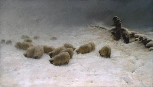 The Joyless Winter Day by Joseph Farquharson