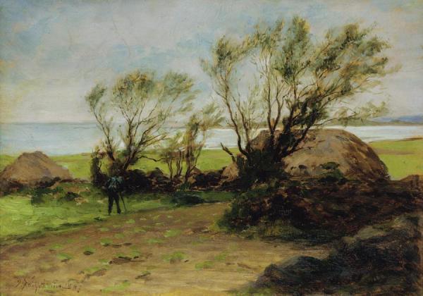 The Kail Yard by Joseph Farquharson Oil Painting Reproductions