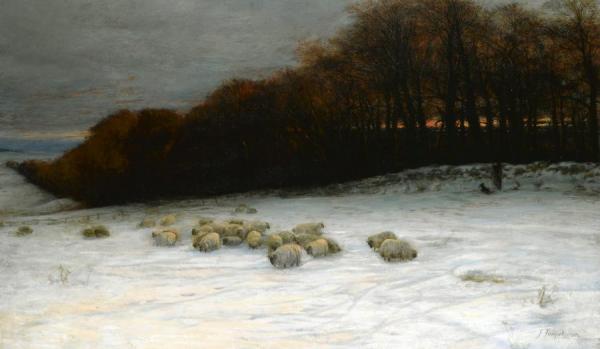 When Snow The Pasture Sheets by Joseph Farquharson