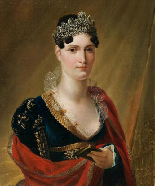 Portrait Of Elisa Baciocchi (1777-1820), C.1812 by Joseph Franque Oil Painting Reproductions