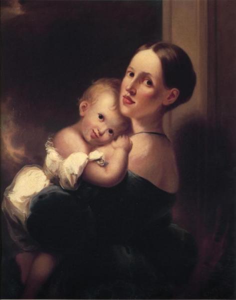 Mrs. James Miles Bush And Her Daughter, Nannie by Joseph H. Bush