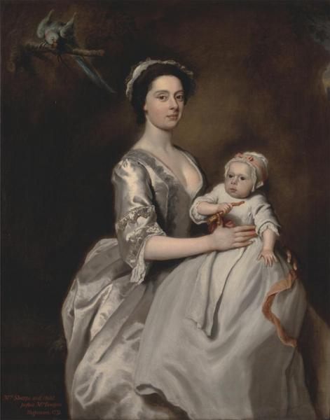Mrs. Sharpe And Her Child by Joseph Highmore