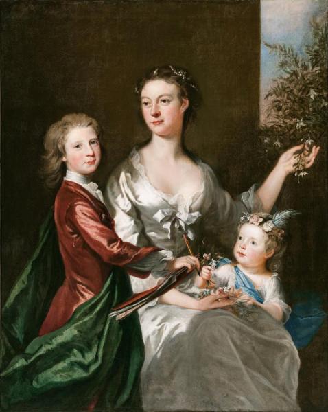 Joseph Highmore The Artist's Wife Susanna, Son Anthony And Daughter Susanna