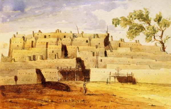 Pueblo Of Taos, New Mexico, South Pueblo by Joseph Horace Eaton