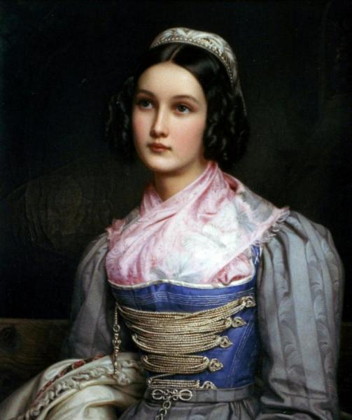 Helene Sedlmayr by Joseph Karl Stieler Oil Painting Reproductions