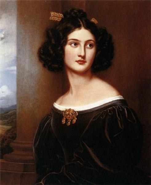 Nanette Heine, Née Kaula by Joseph Karl Stieler