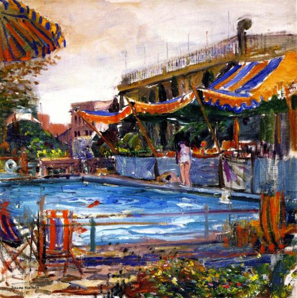 Ambassador Hotel Swimming Pool by Joseph Kleitsch