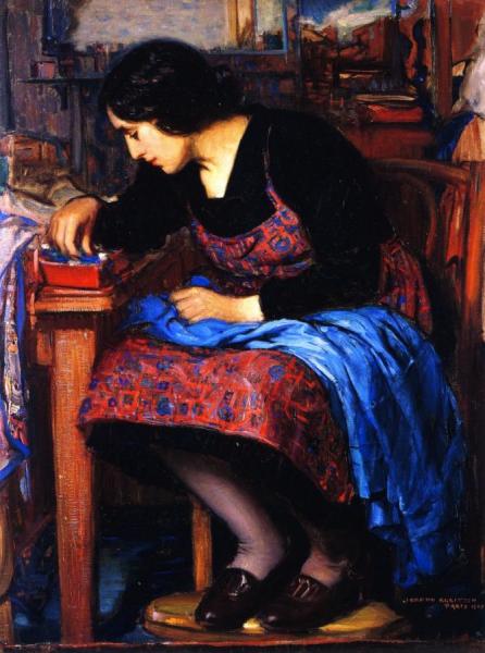 Blue Thread by Joseph Kleitsch
