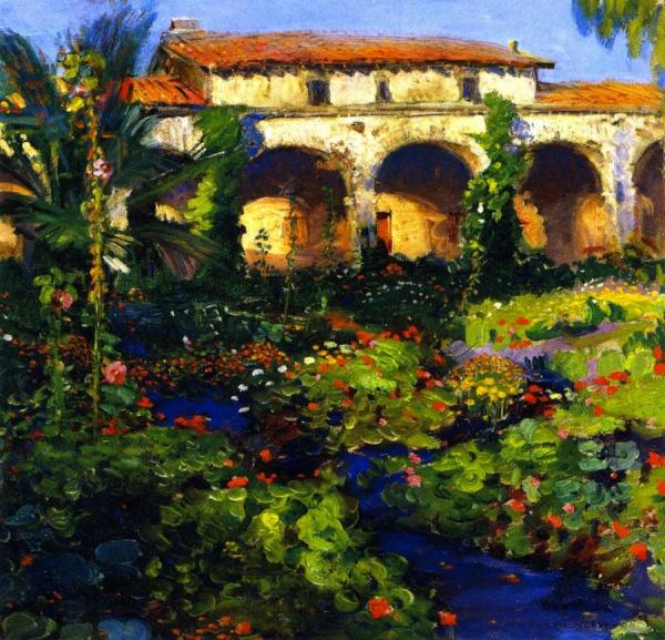 Capistrano Courtyard by Joseph Kleitsch
