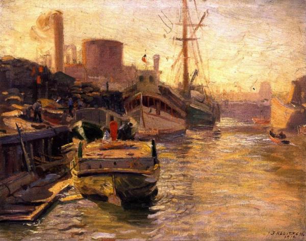 Chicago River by Joseph Kleitsch