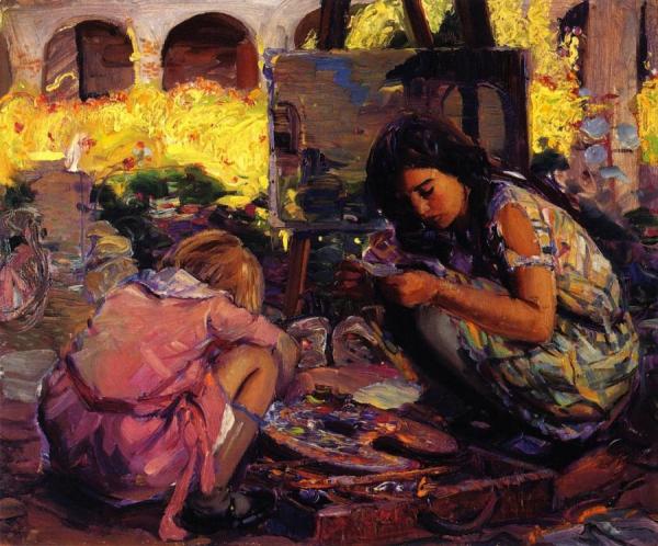 Curiosity by Joseph Kleitsch