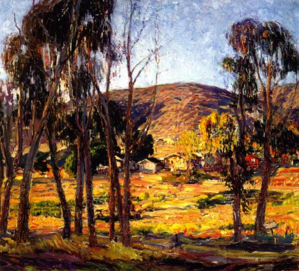 Houses Among The Eucalypti by Joseph Kleitsch